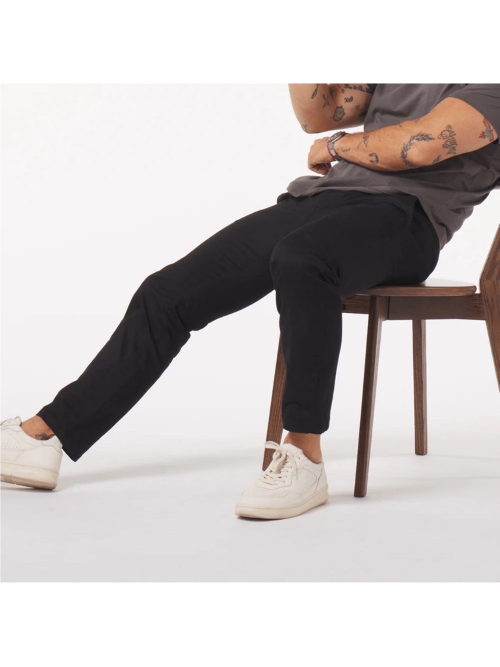 Perk Pants Mens 34x30 Black Feel Good Stretch Chino Slim Fit Twill Classic EUC